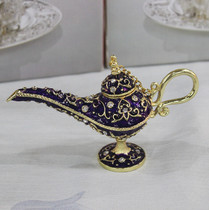 Pakistani style tin-encrusted diamond Aladdin lamp can be used as aromatherapy home decoration gifts