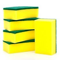 Cloth sponge scrub thick dishwashing brush towel strong decontamination brush non-oil 2 pieces sponge wipe