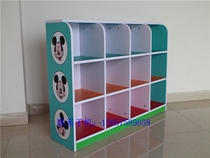 Kindergarten toy cabinet Childrens toy storage rack cabinet Storage cabinet School bag finishing cabinet Childrens bookcase 8005