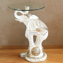 Corner Cabinet Living Room Tea Table Eu Style Small Round Table Tempered Glass Table Round Glass Tea Table Sofa Side Cabinet Edge a few