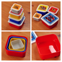 (Special clearance) Transformers bento box childrens cold lunch box medium fruit box snack box four-piece set