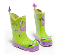 Clearance Mail American kidorable Wenyu Green Fairy Daughter Childrens Rain Shoes Women Baby Cartoon Rain Boots