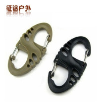 S buckle anti-theft connection buckle S hook backpack buckle key button climber climbing buckle M414 light weight 8 word button EDC equipment