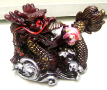 Color Dragon catch spit play Pearl unicorn Chinese Dragon King ornaments Dragon sea decoration decoration soft decoration resin