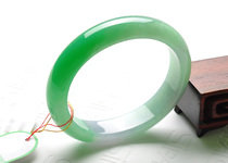 Green full green jade bracelet natural Burma jade bracelet certificate high-grade ice old pit bracelet Womens