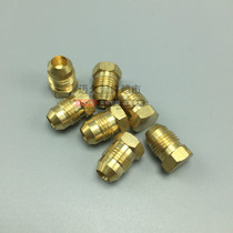 Lubrication accessories copper outer hexagonal cone plug pipe plug oil plug oil plug M8 * 1 M10 * 1 threaded connection pipe joint