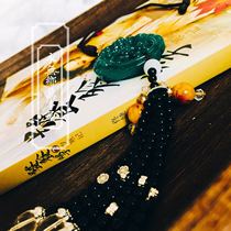 Liuli waist ancient style Jade safe buckle waist forbidden step classical jewelry Hanfu cheongsam accessories 49