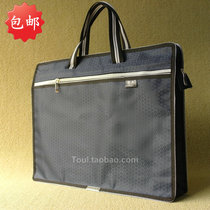 Briefcase Hand B4 Kit Students Exam Paper Zipped Bag canvas Conference File Package Double A4 Office File Bag