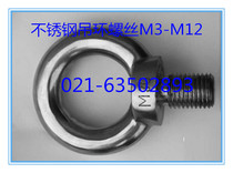 Stainless Steel 304 Hanging Screw Stainless Steel Eam Bolt Marine Hardware M6-M24