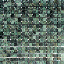 Large flower green marble mosaic landscape pool green mosaic 15mm particles