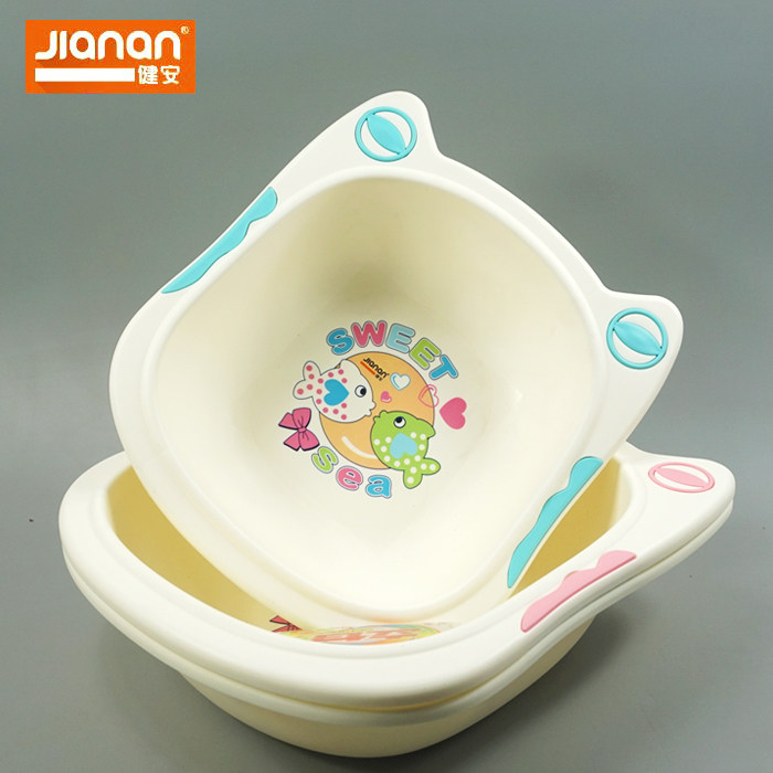 2 childrens pots Plastic washbasin Washbasin Washbasin Kitten-like basin 0337 0338 thickened