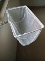 Square 40 cm * 25 cm Handmade Fish Nets Squared Fish Bailing Stainless Steel Hand Scribe Nets