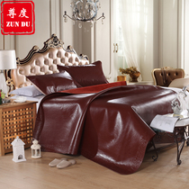 Zundu cowhide mat Three-piece natural first layer buffalo leather mat Soft mat round mat 2 meters large size leather