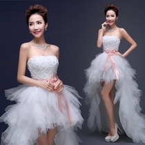 Light Wedding Dresses Dresses 2022 New Bridal Temperament Suns Superfairy Dreamy Summer Tug End Movie with little subs
