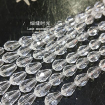 Glass tube Pearl Transparent Little Pearl Handmade DIY Accessories Clothing Wedding accessories Accessories Accessories DIY string beads 4mm