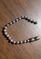 American original decades-long faded silver brightly colored ball chain Buttoned Keychain Dog chain Chain Jewelry Chain Luggage Chain