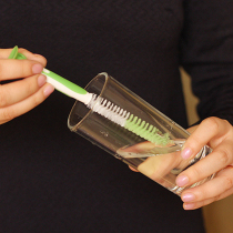 Japan KM Sucker Cup Brush Mini Kitchen Cleaning Brush Creative Vertical Oil Washing Nozzle Test Tube Bottle Brush Small