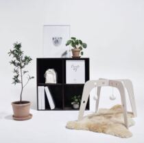 Customized ins baby gym stand U-shaped solid wood gym puzzle toys