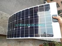 65w car single crystal flexible solar panel custom size RV car roof sunroof modification monitoring
