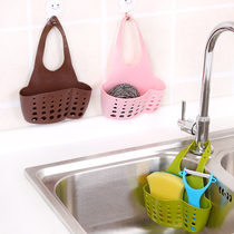 Creative sink storage bag drain basket faucet sponge drain rack kitchen small goods storage rack storage rack