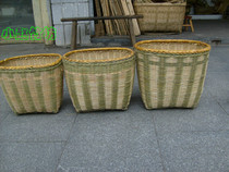  Hunan Xiangxi specialty handmade woven bamboo plaque bamboo basket Bamboo basket Bamboo basket Bamboo products bamboo basket bicycle basket