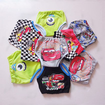 Japanese infants and young children three-layer waterproof pants urine septum childrens training learning pants washable diapers underwear cutting Mark