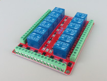 12-way relay control module bidirectional optocoupler isolation high and low level optional 5V 12V 24V optional