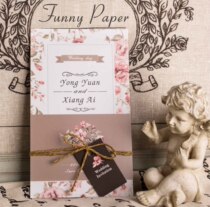 Play paper home a rose garden can be customized European-style Korean personality wedding wedding card invitation invitation Wedding invitation