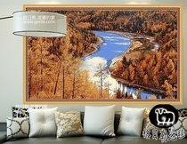 Manufacturer Direct Selling Pure Wool Woven Eurostyle Fields Landscape Decoration Painting Living-room Bedroom Bookroom Restaurant Tapestry Tapestry Tapestries