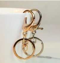 diy mobile phone case material bag handmade keychain accessories open circle lobster buckle D button color retention