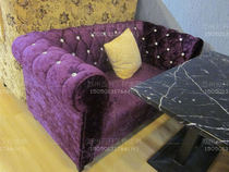 Theme restaurant Jane European cafe Casual fabric Western restaurant Teahouse shop card seat sofa table and chair combination customization