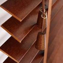 McCamey Russian solid wood blinds Bedroom study Office shading window Electric Basswood blinds