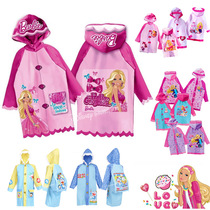 Explosive counter Barbie childrens boys and girls fashion beautiful raincoat poncho thick non-toxic PVC bag