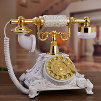 New European-style telephone rotary dial landline antique telephone old telephone American retro telephone