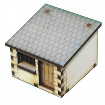 Little Wheat Record Wood Scene 15mm 1:100 fow ps take the battle of World War II Xiaopo House