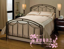 yD481 iron bed Nordic double bed modern minimalist economy apartment bed 1 5 m bed frame customized