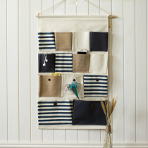 Nordic wall hanging storage bag hanging bag wall storage bag door rear wardrobe storage meter box rear hanging bag fabric art