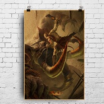 Game Poster Warfare God GOD OF WAR Quitos Sparta Soul Credos Posters Retro