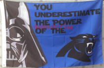 Foreign trade olive Black Panthers outdoor Flag NFL Carolina Panthers Star War Flag