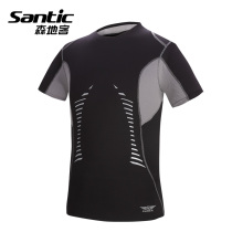 Santic forest guest summer sports tights for men and women quick-dry breathable running fitness shirt