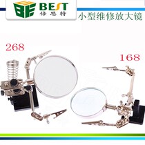  BEST-268Z original magnifying glass repair magnifying glass with clip soldering iron holder Special for mobile phone repair