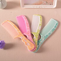 Cartoon print comb plastic comb 19 color hair comb makeup comb dry hair comb