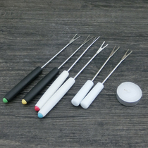 Fork plastic put stainless steel fork chocolate hot pot accessories smokeless environmental candle fruit fork