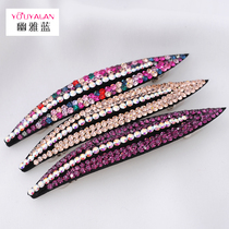 Hairpin clip Korean version spring clip Leaf Butterfly Ornament Disc Hair Cross Clip Water Drill Spring Clip Top Clip