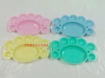 8-grid palette plastic palette small feet palette gouache color palette