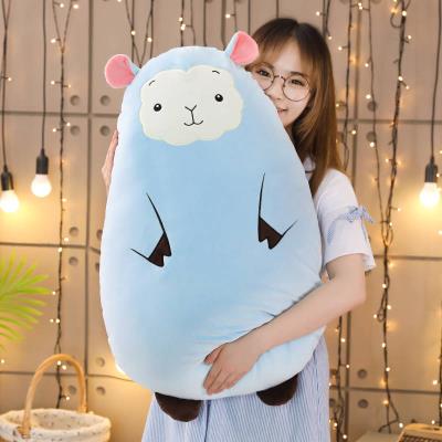 The big doll girl is super large watching TV giant dinosaur cuddle boy hugging bear dude and sleeping