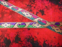 Indian exquisite embroidery lace clothing DIY accessories beautiful color matching auspicious phoenix tail width 1 8CM