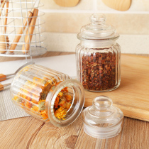 Kitchen Glass Seal Pot Honey Pot Transparent Tea Leaf Jars Jar Jam Bottle Storage Tank Food Seasoning Grocery Storage Jar