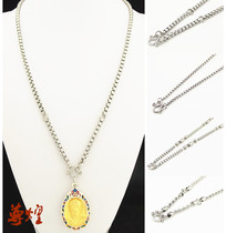 Zun Huang Thai Buddha Board Necklace Stainless Steel Buddha Medal Hanging Chain Male And Female Necklace Sweater Chain Chongdi Shell Accessories