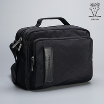 Retro minimalist FIDODIDO FidudBoth single shoulder bag Male nylon oxford BYoko Casual Diagonal Satchel Bag